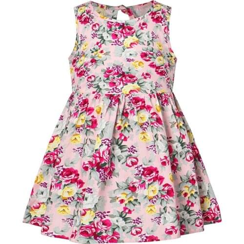 Baby Girls Dresses 2020 Ins European & America Toddler Kids Girl Dress Brand Cotton Summer Linen Clothings Princess Girl Clothes
