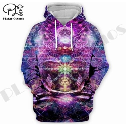 PLstar Cosmos 3DPrint Newest Hippie Psychedelic Trippy Art Premium Uniuqe Harajuku Streetwear Unisex Hoodie/Sweatshirt/Zip T-13