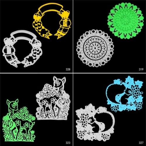 DABOXIBO Cartoon Animals Metal Cutting Dies Mold For DIY Scrapbooking Cards Making Decorate Crafts 2020 NEW Arrival