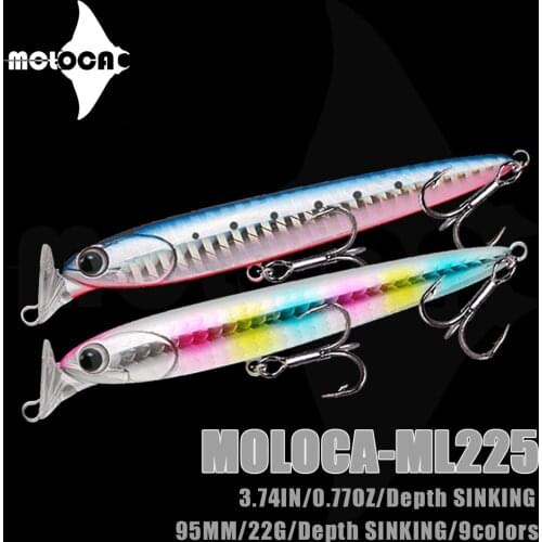 Fishing Accessories Lure Minnow Pencil Weights 22g 95mm Sinking Isca Artificiais Bait Pesca For Seabass Fish Pescaria Leurre Dur