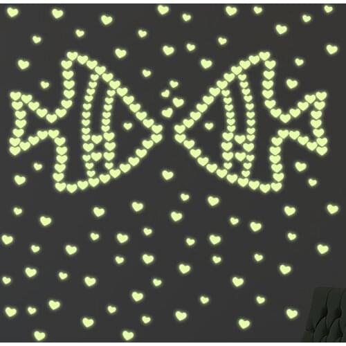 DIY PVC Wall Stickers Glow In The Dark Star Wall Stickers 160Pcs love Star Luminous Kids Room Decor Wallpaper Poster