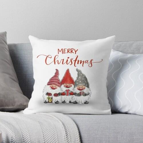 Merry Christmas Throw Pillow Cushion Cover Polyester throw pillows case on sofa home living room car seat decor 45x45cm