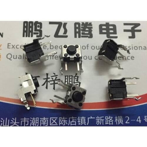 10PCS/lot Omron B3F-3120 soft touch switch 6*6*5 with bracket side button and 2 pins