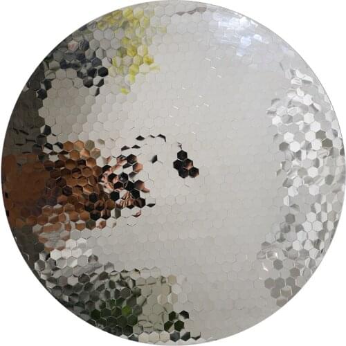 Light luxury round decorative painting beauty salon store abstract physical painting hotel aisle installation wall hanging