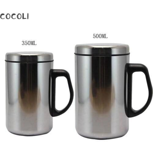 350/500ml Stainless Steel Double Wall Insulated Cup Thermo Mug Water Bottle Vacuum Flask Coffee Tea Mug Thermos Bottles