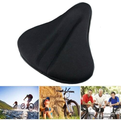 Universal 3D Silicone Gel Pad Soft Thick Bike Bicycle Saddle Cover Cycling Cycle Seat Cushion Bike Riding Seat Sitting Protecter