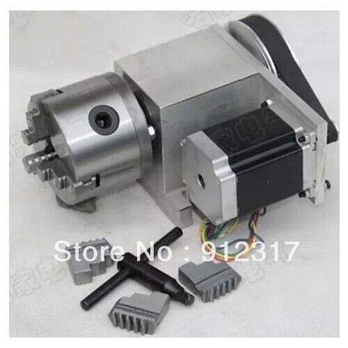 CNC Rotary axis,the A axis, the fourth rotation axis, K11 80mm three claw chuck 6:1