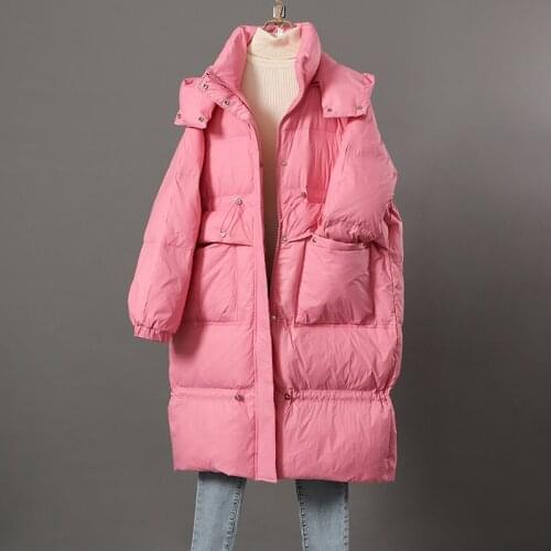 Women Down Jackets Autumn And Winter Plus Size Hooded Women Down Coat Long Parkas fashion Down Jackets