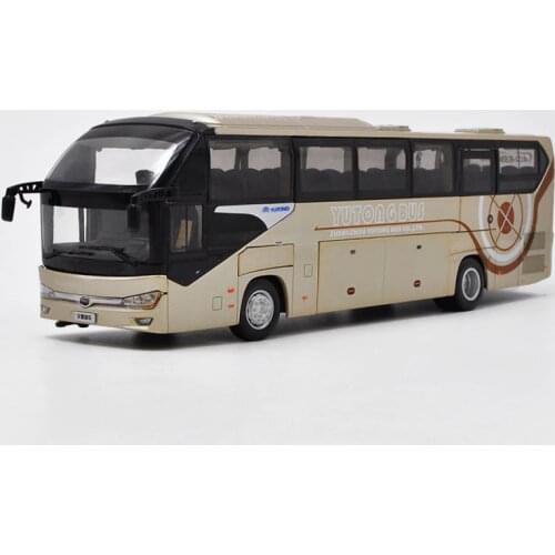 1:42 Diecast Model for Yutong ZK6128HQB Bus Alloy Toy Car Miniature Collection Gifts ZK6120R41