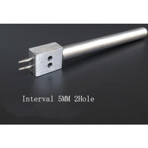 1 Pcs 2/4/6 Hole 5MM Leather Craft Tools Punch Perforated Round Row DIY Handmade Stitching Spacing Accessories