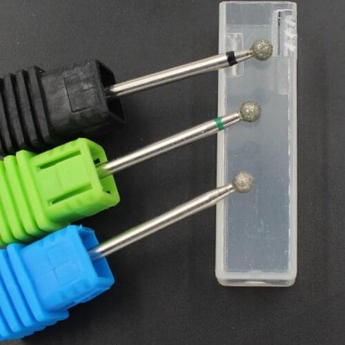 1Pcs Ball Diamond Bur Nail Drill Bits Rotate Milling Cutter Bit Manicure Nail Files Electric Nail Drill Accessories Nail Tools