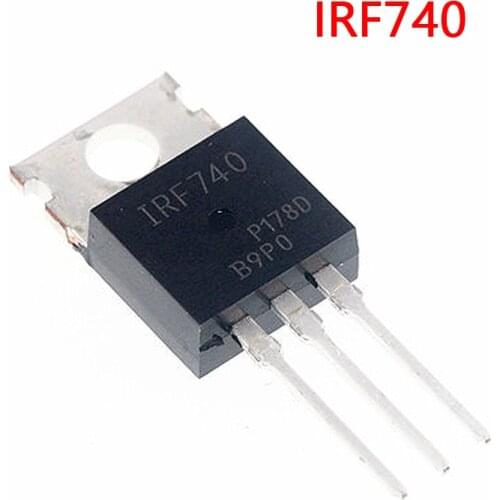 10PCS/LOT IRF740 IRF740PBF MOSFET N-Chan 400V 10 Amp TO-220 Triode Transistor new