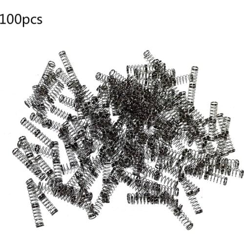 100 Piece Spring Assortment Set | Zinc Plated Compression and Extension Springs for Mechanical Keyboard E65A
