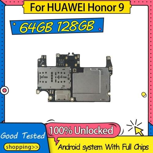 100% Unlocked 64GB 128GB For HUAWEI Honor 9 Motherboard,Original Logic Board For HUAWEI Honor 9 Motherboard With Full Chips