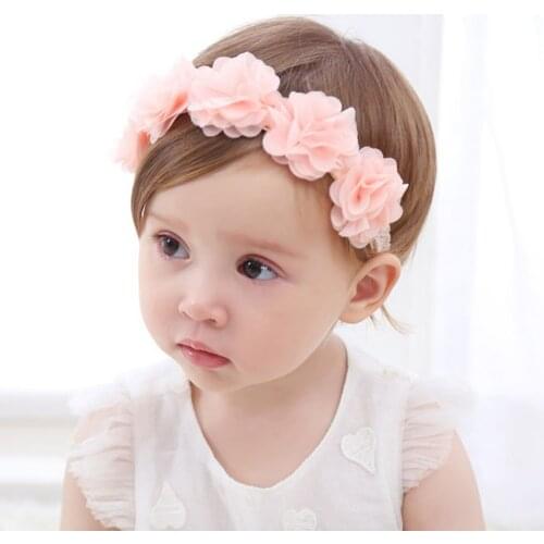 2020 Baby Headband Flower Girls Bows Toddler Hair Bands for Baby Girls Kids Headbands Turban Newborn Hair Accessories