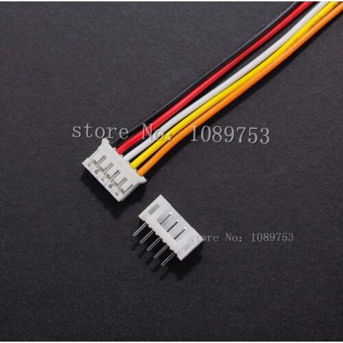 50 SETS Mini Micro JST 2.0 PH 5-Pin Connector plug with Wires Cables 100MM 10CM