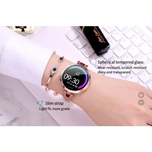 AK15 Smart Watch Luxury Women 2019 New ladies Waterproof Heart rate blood pressure Smart Bracelet gift for your wife or love