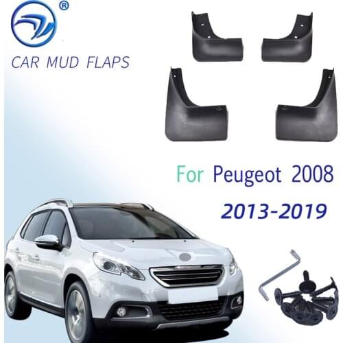 Car Mud Flaps Splash Guards Auto Mudguards Fender Mudflaps Accessories For Peugeot 2008 2013 2014 2015 2016 2017 2018 2019