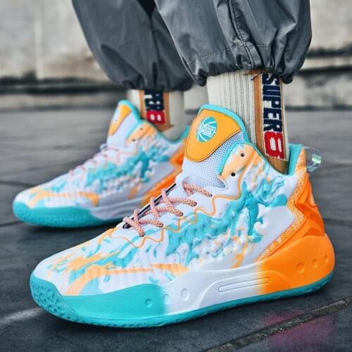 Unisex Summer Autumn New air cushion basketball shoes increase shock absorption sports shoes non-slip student shoes