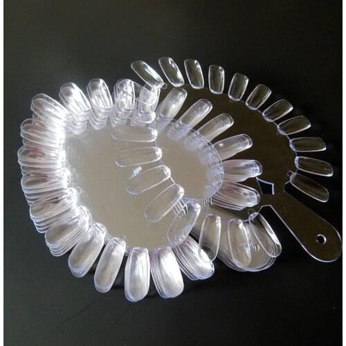 Free Shipping! 10 pc heart shape Drawing Painting Tool Nail Art transparent Polish Palette Dish Dappen Dish colour display