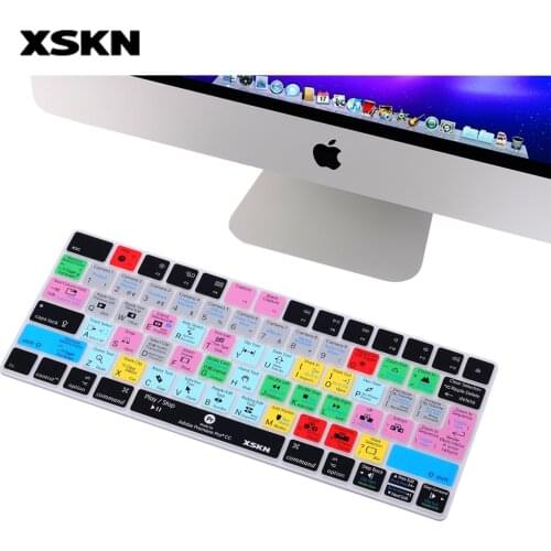 XSKN for Adobe Premiere Pro CC Keyboard Skin for Apple Magic Keyboard (MLA22LL/A), Functional Shortcut Silicone Keyboard Cover