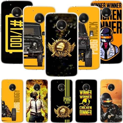PUBG Winner Chicken Dinner Phone Case For Motorola Moto G9 G8 G7 G6 G5 E6 E5 E4 Plus Play Power One Action Macro Coque Cover Cap
