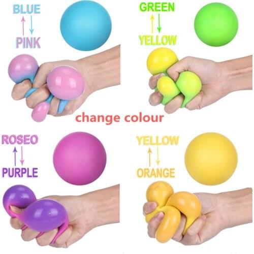 Colorful Vent Ball Press Decompression Toy Relieve Anti Stress Balls Hand Squeeze Fidget Toy Pack For Child Kids Antistress