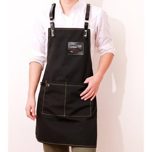 Apron Korean fashion custom LOGO barista tea shop restaurant men and women tooling printing childrens painting waist