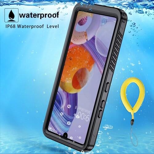 Ip68 Waterproof Case Stand For Lg Stylo 6 Dustproof Diving Phone Cover Case Coque Buoyancy Bracelet
