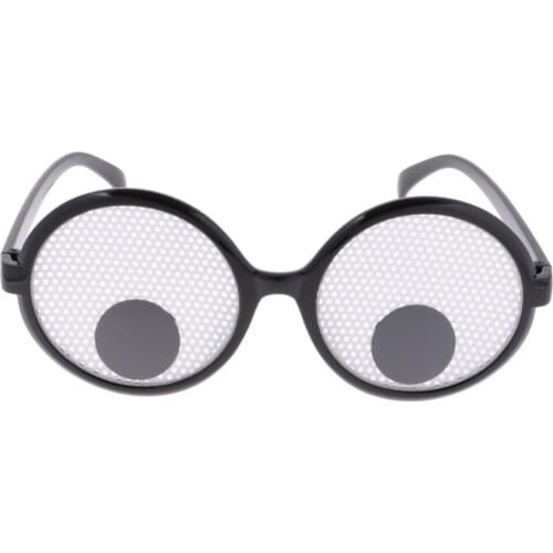 Googly Eyes Glasses – Round Wiggle Eye Glasses Party Favors, Novelty Round Sunglasses - Fun Accessories for Kids & Adults