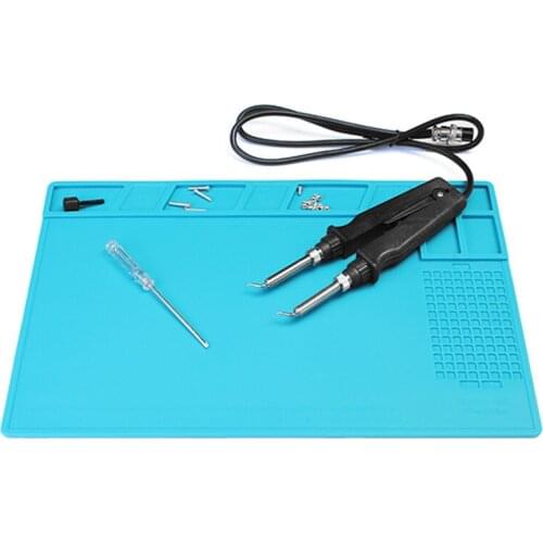 370x240x4mm Magnetic Heat Resistant Silicone Pad Desk Mat Maintenance Platform Heat Insulation BGA Soldering Repair Station Mat