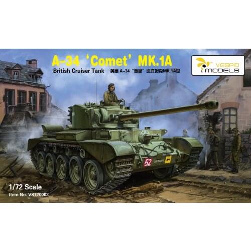VESPID MODEL VS720002 1/72 A-34 COMET MK.14 BRITISH CRUISER TANK 2020 NEW