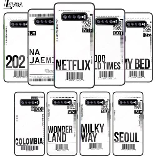 Fashion Travel Air Ticket For Samsung Galaxy S21 Ultra Plus 5G M51 M31 M21 Tempered Glass Cover Shell Luxury Phone Case