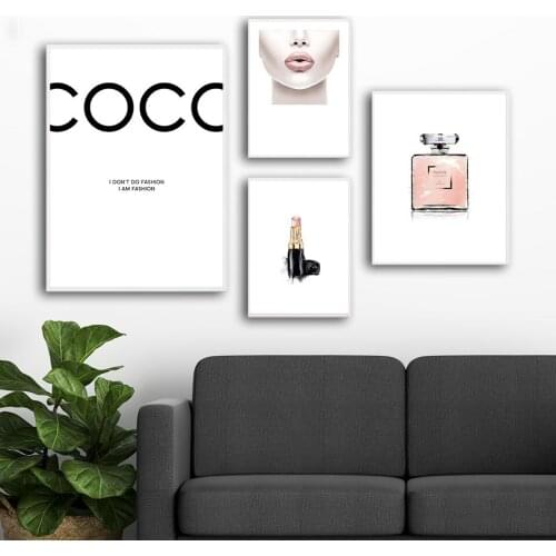 Fashion Nordic Poster Canvas Painting Photography Quote Wall Art Pictures For Living Room Modern Decorative Prins On The Wall