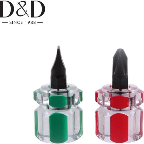 Screwdriver Kit Mini Small Portable Short Stubby Screw Driver Pocket Screwdriver Sets Repair Handle Tools