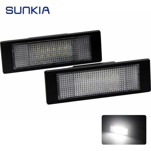 2Pcs/Set LED License Plate Light Error Free for BMW E87 E81 E63 E64 E85 E86 F12 F13 Z4 12V Xenon White Lamp Canbus Bulb Kit