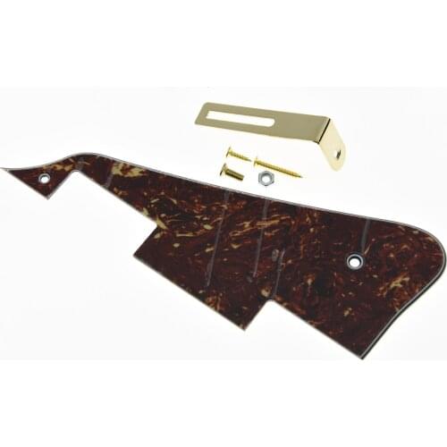 KAISH Vintage Tortoise LP Guitar Pickguard Scratch Plate With High Quality Gold Bracket