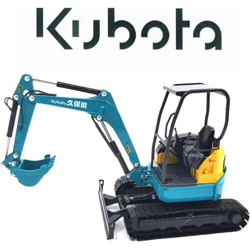 New model of Kubota simulation all-alloy excavator excavator engineering vehicle specification 1:24 original gift decoration