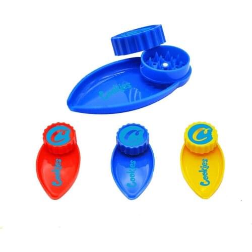 New plastic grinder bath-shaped two-layer plastic grinder plastic grinder herb grinder manual Herb grinder Weed Herb Grinder