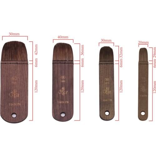 New Semicircle hiar Hake Brush Flat Brush Pro Artist Brush Gouache painting High Quality Pony mixed Ox Ear Hair Wood Handle