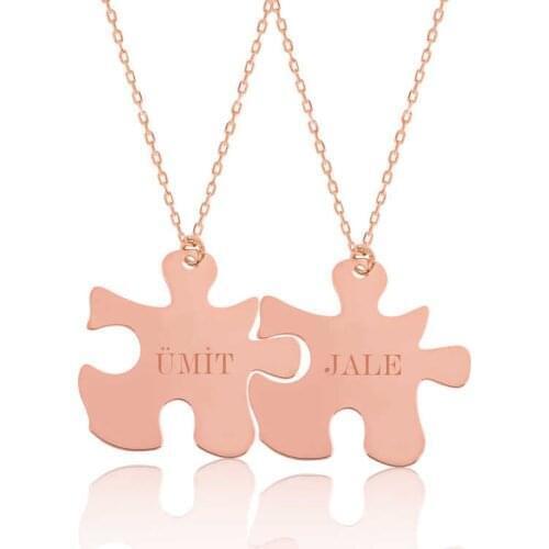 Real Silver 925 Jewelry Sterling Silver Personalized Custom Puzzle Is Necklace