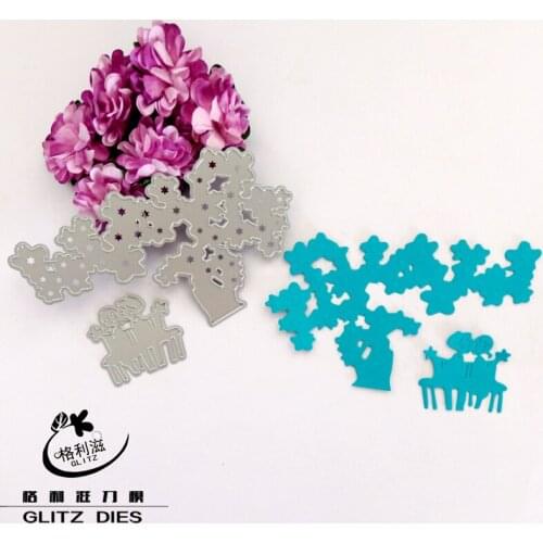 Kiss Lovers and Big Tree Cutting Dies Stencils for DIY Scrapbooking/photo album Decorative Embossing DIY Paper Cards