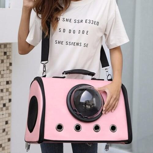 Cat Carrier Bags Breathable Pet Carriers Small Dog Cat Backpack Travel Space Capsule Cage Pet Transport Bag Carrying For Cats