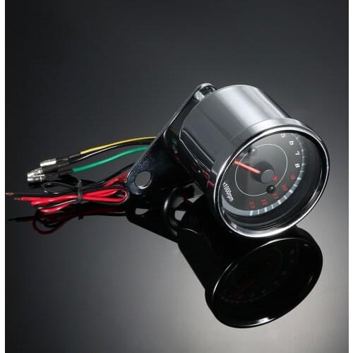 LED Motorcycle Tachometer DC 12V Universal Meter LED Backlight 13K RPM Shift For Honda Yamaha Suzuki Bobber Choppers Kawasaki