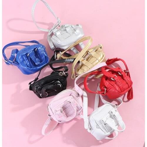 1PC 1/6 Doll Accessories Doll Handbag Shoulder Bag Leather Bag for 1/6 Dollhouse Pretend Play Toy