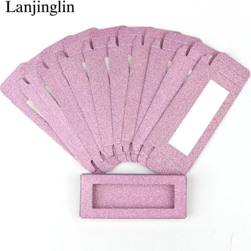 10/50/200PCS Eyelash Packaging Box Bulk Wholesale Custom 3D Mink Lashes Boxes DIYflash Packaging Makeup Set Eyelashes Case Pack