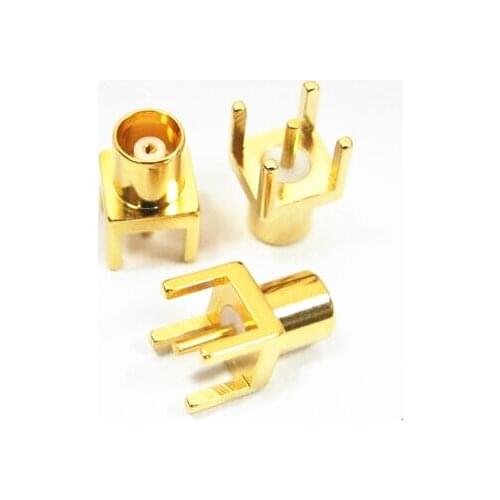 10pcs/lot MCX-KE connector RF Connectors MCX female straight connector PCB Installation straight connector