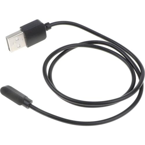 2 Pin Charging Cable, Portable Replacement USB Charging Cable For Smartwatch Black