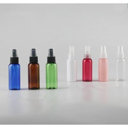 500pcs 50ml Plastic PET Lotion Pump Small Empty Perfume Bottles Spray Bottle Sample Containers Travel Bottle