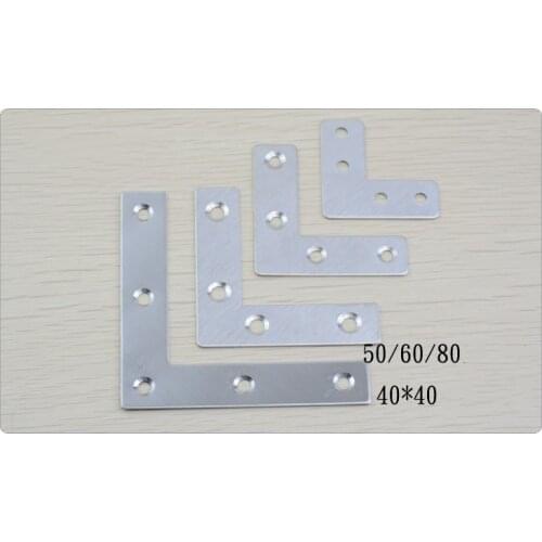 4pcs stainless steel Angle code L 90 degrees fixed Angle iron reinforcement steel sheet support furniture hardware fittings